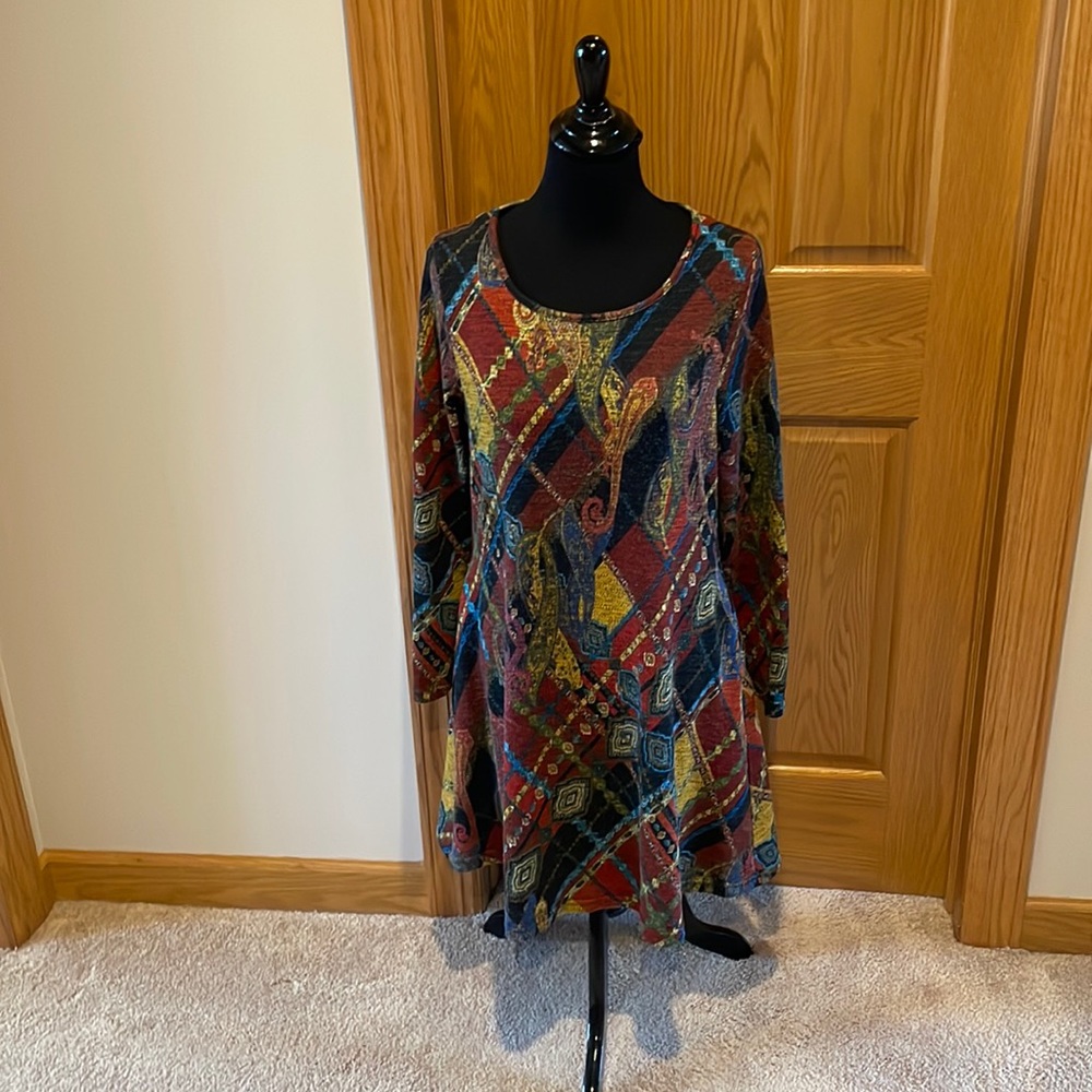 Papillon dress Shoulder to shoulder 15 inches.  Length 35 inches